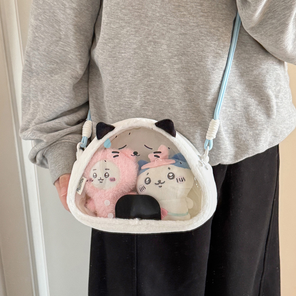 Figure Display Box - Cartoon rice ball figure display bag,