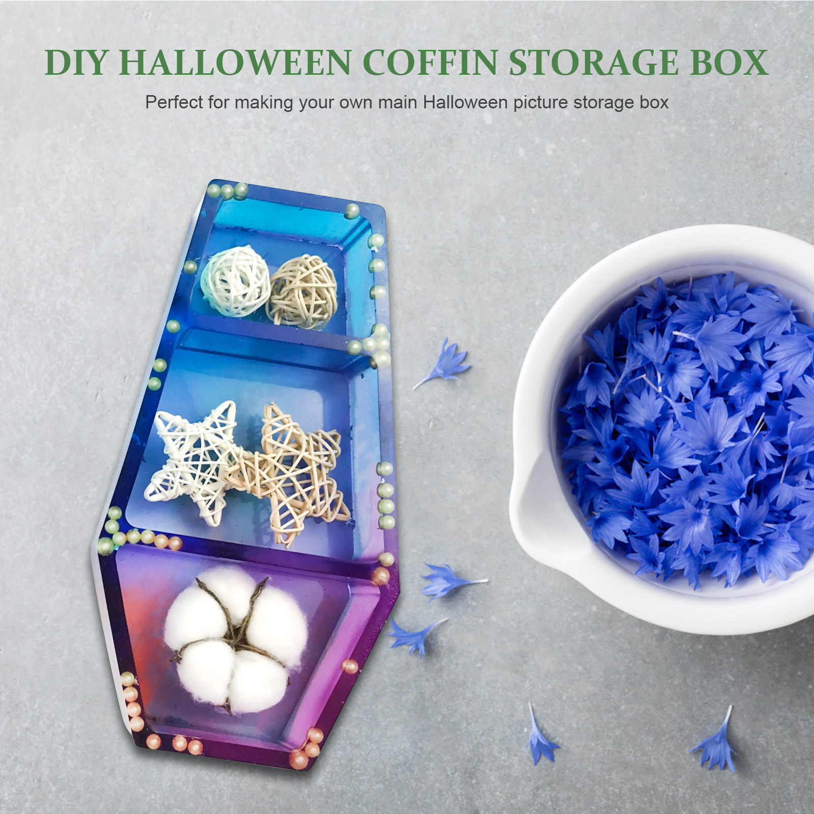 Halloween Coffin Shape Silicon - Figure Display Box review and price
